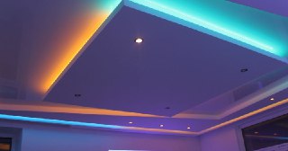 Натяжной потолок с подсветкой Астрахань, цена от 2096 руб.